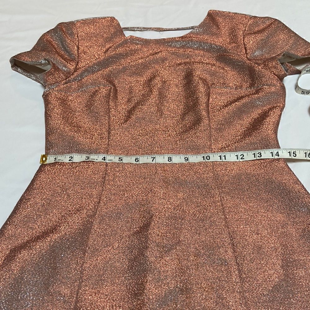 Express Rose Gold Metallic Shimmer Open Back - Picture 6 of 13